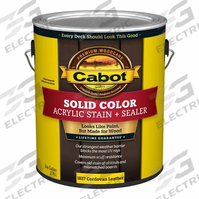 CABOT Wood Stain and Sealer: Exterior, Water, 1 gal Container Size, Wood, Flat - Combination Wood Stain & Sealers
