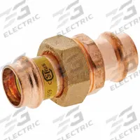NIBCO Crimp Union Fitting: Straight, 1/2 in CTS x 1/2 in CTS x 1/2 in CTS x 1/2 in Pipe size, Copper (MPN 9256400HPC). Key specifications — Brand: NIBCO; Broad - Material for Bullet: Copper Or Bronze; Fitting Size: 1/2 in CTS x 1/2 in CTS x 1/2 in CTS x 1/2 in Pipe; Brand - Broad: NIBCO.