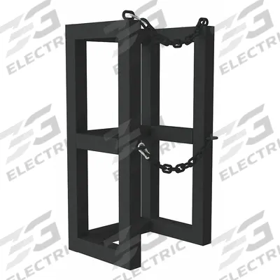 DURHAM MFG Gas Cylinder Rack: Vertical, 16 in x 12 in x 30 in - Vertical Gas Cylinder Racks