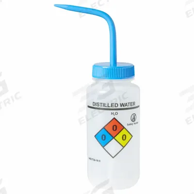 APPROVED VENDOR Wash Bottle: 500 mL, Distilled Water, Blue, Wide, Vented Spout Spout - Wide Mouthed Standard Spout Wash Bottles