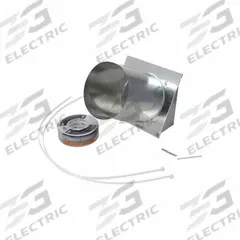 RHEEM Certified Termination Kit: 8 in Connection Size, Horizontal, 10 in Overall Lg, 8 in Overall Wd (MPN SP20884). Key specifications — Mounting Orientation: Horizontal; Manufacturer Part Number: SP20884; Vent Connection Size: 8 in; Product Type: Vent Termination Kit; Brand: RHEEM.