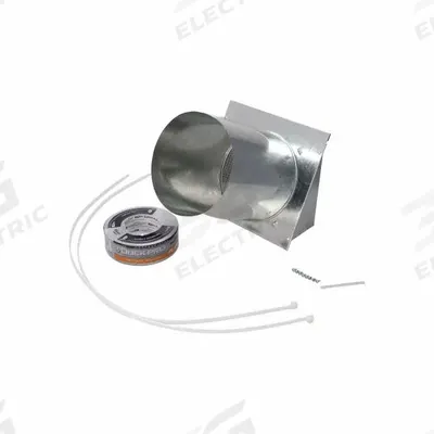 RHEEM Certified Termination Kit: 8 in Connection Size, Horizontal, 10 in Overall Lg - Vent Pipe Kits for Water Heaters