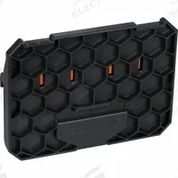 KLEIN TOOLS Tool Case Rail Attachment: 1 5/16 in W x 7 in D x 5 1/4 in H, Plastic, Dark Gray (MPN 54875MB). Key specifications — attr1135742: Dark Gray; attr1124857: KLEIN TOOLS; attr1135747: Plastic; attr1135812: Accommodates Small, Small Extended or Medium Sized Cases.