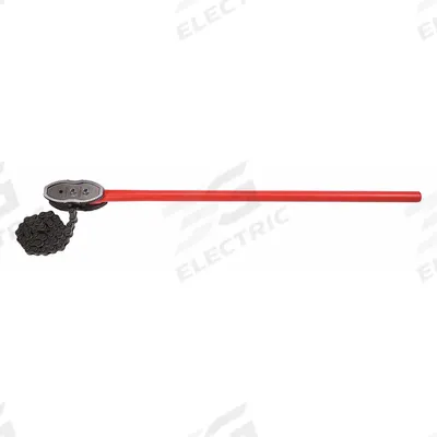 ROTHENBERGER Chain Pipe Wrench: Natural, For 12 in Outside Dia, 64 in Chain Lg, Steel - Single End Chain Wrenches