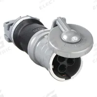 HUBBELL Pin and Sleeve Connector: Gray, 250V DC/600V AC, Three Phase, 100 A, 3 Pole, 4 Wire (MPN HBL4100CS1W). Key specifications — Brand: HUBBELL.