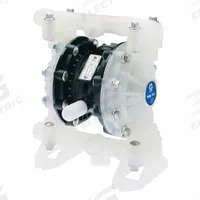 GRACO Diaphragm Pump: Polypropylene Body, 1/2 in, NPT Connection, 15 gpm, Santoprene Diaphragm (MPN D52966). Key specifications — Brand: GRACO; Seat Material: PP; Check Valve Material: Santoprene.