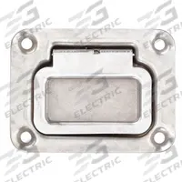MONROE PMP Recessed Folding Pull Handle: Unthreaded Holes, Stainless Steel, Silver, Ring, 0.23 in (MPN PH-0310). Key specifications — Mounting Type: Unthreaded Holes; Brand: MONROE PMP; Color: Silver; Finish: Polished; Material Family: Stainless Steel.