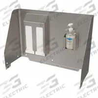 ACORN Splash Guard: Deluxe Wash-Ware Portable Hand Wash Sinks, Stainless Steel, Silver (MPN PS1000-SG1). Key specifications — Compatible Series: Deluxe Wash-Ware Portable Hand Wash Sinks; Brand: ACORN; Includes: Double Bay C-Fold Paper Towel Holder; Material: Stainless Steel.