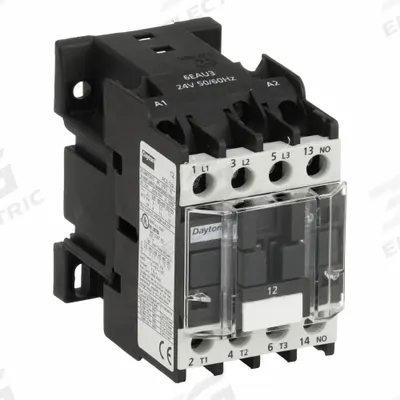 Dayton Magnetic Contactor: Non-Reversing, 3 Poles, 3NO Contacts, 12 A - Non-Reversing IEC Contactors
