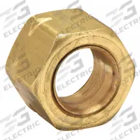 PARKER Compression Fitting Nut: 1/8 in OD Fitting Size, Compression, Brass, 100 PK (MPN 61CA-2). Key specifications — Brand: PARKER.