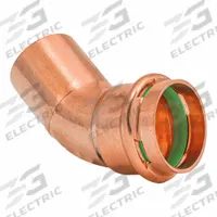 QUICKFITTING SUREPRESS Press Copper 45-Degree Elbow: 1 in CTS x 1 in CTS size, FTG x Press-fit (MPN SPWE33-45STR). Key specifications — Brand: QUICKFITTING SUREPRESS; Broad - Material for Bullet: Copper Or Bronze; Brand - Broad: QUICKFITTING SUREPRESS.