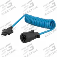 CURT Automotive Electrical Adapter Harness: 7-Way Blade, 4-Way Flat, Plastic, 5 ft Overall Lg (MPN 57271)