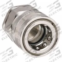 SNAP-TITE Hydraulic Quick Connect Hose Coupling: 3/4 in, 316 Stainless Steel, 53 lpm Max. Flow Rate (MPN SPHC12-12FV). Key specifications — Thread Size: 3/4"-14; Seal Material: Fluorocarbon; Brand: SNAP-TITE.
