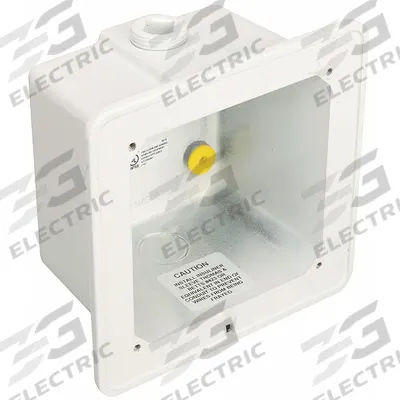 EDWARDS SIGNALING Box: White, Surface, 3 1/2 in Overall Dp, 6 in Overall Ht - Housings & Enclosures for Fire Alarm Systems