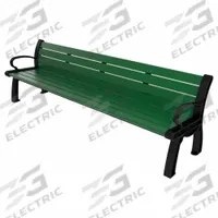ULTRASITE Heritage Outdoor Bench: Heritage, 96 in Overall Lg, 30 in Overall Ht, Green, Black (MPN PB 8GREBFHER). Key specifications — Manufacturer Part Number: PB 8GREBFHER; Brand: ULTRASITE; Frame Color: Black; Product Type: Outdoor Bench; Seat Color: Green; Series: Heritage.