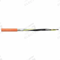 CHAINFLEX Motor Cable: 16 AWG, 4 Conductors, Order by the Foot, PUR Jacket, 1,000 V (MPN CF896-15-04). Key specifications — Conductor Material: Copper; Conductor Configuration: Single; Minimum Bend Radius Factor - Fixed: 8 x OD; Minimum Bend Radius Factor - Flexible: 12 x OD; Includes Ground: Yes; Minimum Bend Radius Factor - E-Chain: 15 x OD; Resistance Properties: Oil and Grease Resistant; Standards: UL Listed.
