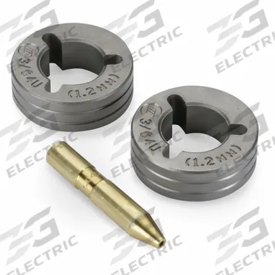 MILLER ELECTRIC Drive Roll Kit: 2-Roll, 3/64 in, U-Groove - 2-Roll Kits with Inlet Guide for Miller