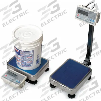 A&D WEIGHING Industrial Bench Scale: 15 3/8 in x 20 7/8 in, Not IP Rated - Bench Scales with Column-Mounted Indicator