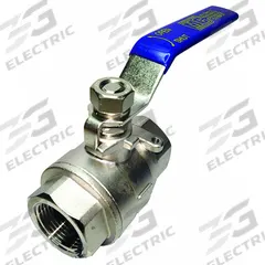 APPROVED VENDOR Manual Two-Way Ball Valve: 1 1/4 in, 316 Stainless Steel, Straight Valve Body, Lever (MPN SSV-125NLH). Key specifications — Brand: APPROVED VENDOR; Handle: Lever.