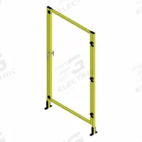 T-Slot Framing System Door: Stand-Alone, Yellow, Right Swing, 72 in H x 39 in W x 5 1/2 in D, Solid (MPN 48341). Key specifications — Finish: Powder-Coated; Brand: FAZTEK; Panel Color: Clear; Panel Type: Solid; Color: Yellow; Material: Polycarbonate; Assembly: Assembled; Manufacturer Part Number: 48341.