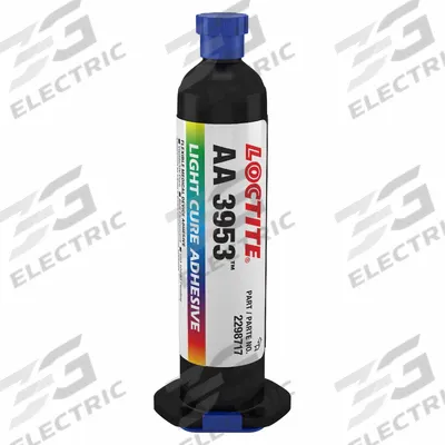 LOCTITE UV Curable Adhesive: AA 3953, UV Cured, 25 mL, Syringe - UV-Cured Acrylic Adhesives