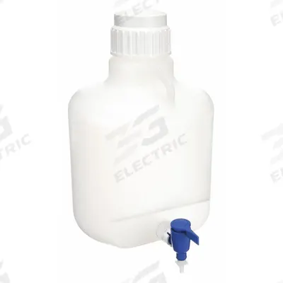 APPROVED VENDOR Carboy: 10 L, 2.6 gal, Polypropylene, 248 mm Body Dia, Spigot, 2 Handles - Round Carboys & Jugs with Spigots