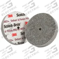 SCOTCH-BRITE Unitized Wheel: 2 in Dia x 1/2 in W, 1/4 in Arbor Hole, Ceramic, Medium, Medium (6) (MPN 7100053415). Key specifications — Series: DP-UW; Brand: SCOTCH-BRITE.