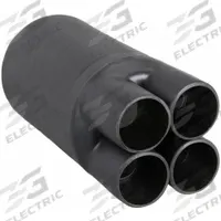 3M Heat Shrink Breakout Boot: 1 Pk, 5.25 in I.D. Before Shrinking, 3 in I.D. After Shrinking, Black (MPN HDBB-430-1-250). Key specifications — Brand: 3M; Color: Black; _Pack Size: 1.