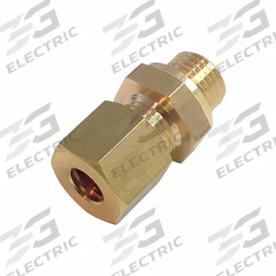 LEGRIS Compression Fitting Coupling: 18 mm Pipe x 14 mm OD Fitting Size, Metric x Compression - Standard Sleeve Brass Compression Fittings