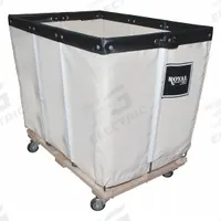 ROYAL BASKET TRUCKS Basket Truck: 17.8 cu ft, 600 lb, 40 in L x 28 in W x 27 1/2 in H, White, Wood (MPN G14-CCW-PMA-3UNN). Key specifications — Brand: ROYAL BASKET TRUCKS; Liner Color: White; Caster/Wheel Configuration: (4) Swivel; Assembled/Unassembled: Assembled.