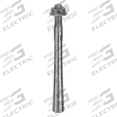 MKT FASTENING Wedge Anchor: 7 in Overall Lg, 1/2 in Dia, 1/2"-13 Thread Size, Plain, Plain - 316 Stainless Steel Wedge Anchors