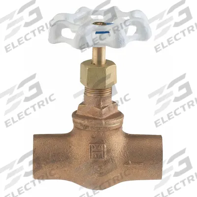 MILWAUKEE VALVE Globe Valve: For Gas/Oil/Water Media, Bronze, Z-Body, 3/4 in Pipe Size - Lead-Free Bronze Straight-Body General-Service Globe Valves