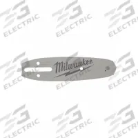 MILWAUKEE Guide Bar: 6 in Compatible Bar Lg, 3/8 in, 0.05 in Gauge, 28 Links (MPN 49-16-2733). Key specifications — Brand: MILWAUKEE; Compatible Chain Saw Manufacturer: Milwaukee®; Pitch: 3/8 in.