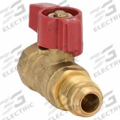 APPROVED VENDOR Manual Two-Way Ball Valve: 1/2 in, Brass, Straight, FNPT x Flare, Std Port Ball Port (MPN G-GBV-5050F). Key specifications — Brand: APPROVED VENDOR; Handle: Tee.
