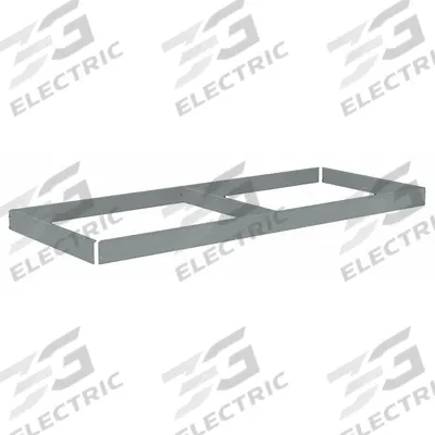 TENNSCO Shelf: 60 in x 24 in, 2,000 lb Load Capacity, Gray - Open Deck Shelf Kits for Boltless Shelving