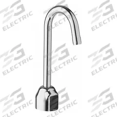 SLOAN Bathroom Sensor Faucet: Optima, Brass, Chrome Finish, Single-Post, Battery, Back-Check Tee (MPN EBF750-4). Key specifications — Brand: SLOAN; Includes: Quick Connect Fittings; Series: Optima.