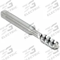 CLEVELAND Spiral Flute Tap: M3x0.5 Metric, D3 / 6H, 2 Flute, Bottoming Chamfer, High Speed Steel (MPN C58801)