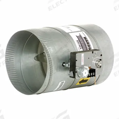 HONEYWELL HOME 12"dia GalvSt Rnd Zone Control Damper: For 12 in Dia, 13 1/8 in L, 14 in H - Zone Control Dampers