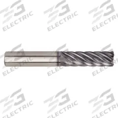 WIDIA HANITA Square End Mill: Carbide, AlTiN Coated, 7 Flute, 3/8" Mill Dia, 1-1/8" LOC, 3" OAL (MPN 7V1E10004ST)