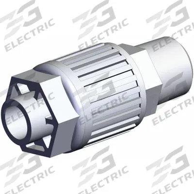 SMC High Purity Tube Fitting: 3/8 in Pipe x 3/8 in OD Size, RC x Compression - PFA Compression Tube Fittings
