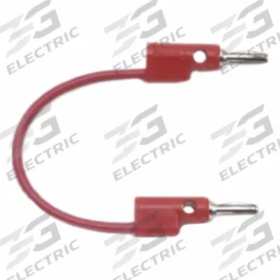 POMONA Test Leads: 36 in Lg, 15 A Max Current Measurement - Banana Jack to Pin Adapters