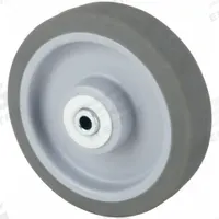APPROVED VENDOR Caster Wheel: 6 in Wheel Dia., 1 1/2 in Wheel Wd, Rubber, 300 lb Load Rating, Gray (MPN 26Y380). Key specifications — Wheel Core Material: Polypropylene; Wheel/Tread Color: Gray; Brand: APPROVED VENDOR.