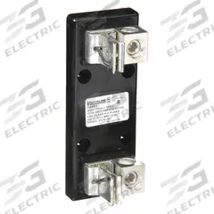 MERSEN Fuse Block: Open Block Design, 1 Pole, 250 V AC, Box Lug, Non-Indicating (MPN 22001). Key specifications — attr233046: MERSEN.