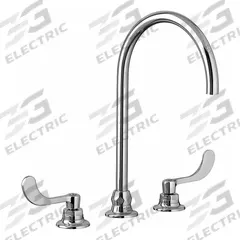 AMERICAN STANDARD Gooseneck Kitchen/Bathroom Faucet: Monterrey, Brass, Chrome Finish, Widespread (MPN 6540188.002). Key specifications — Includes: Blue & Red Color Indexes; Brand: AMERICAN STANDARD; Series: Monterrey.