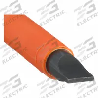 KLEIN TOOLS Insulated Slotted Screwdriver: Induction Hardened Steel, 5/16 in Tip Size, Long Lg (MPN 602-7-INS). Key specifications — attr1205183: 5/16 in; attr1205186: Cushion; attr1205189: KLEIN TOOLS.