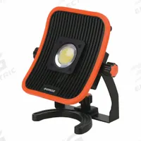 GROZ Temporary Job Site Light: 2,800 lm Max Brightness, LED, 2, 2 Brightness Levels, 1 Lamp Heads (MPN LED/670). Key specifications — attr562610: Lithium Ion; attr562627: Black/Orange; attr562654: LED; attr562671: 220V AC; attr562613: GROZ; attr873195: 2.