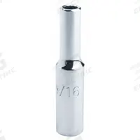 PROTO Socket: SAE, 1/4 in Drive Size, 11/32 in Socket Size, 12-Point, Deep, Chrome, 2 in Overall Lg (MPN J4711LT). Key specifications — attr1204417: PROTO; attr1204392: Chrome.