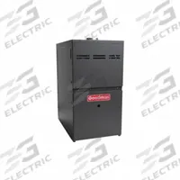 GOODMAN Residential Gas Furnace: 120,000 BtuH Heating Capacity Input, 2,000 cfm, Upflow Furnace (MPN GR9S801205DN). Key specifications — Overall Dimensions - H x W x D: 33-1/2 in x 14 in x 28 in; Air Flow: 2,000 cfm; California Low NOx Compliant: Yes; Brand: GOODMAN.