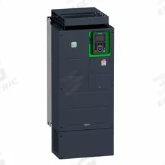 SCHNEIDER Variable Frequency Drive: In Phase Three, Out Phase Three, 75 hp, IP20, No Bypass, Compact (MPN ATV630D45S6). Key specifications — Style: Compact; Color: Black/Green; Output Phase: Three.