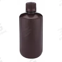 GLOBE SCIENTIFIC Sampling Bottle: HDPE, 33.81 fl oz, 1 L, Amber, 38-430 mm Screw Closure Size (MPN 7061000AM). Key specifications — Body Color: Amber; Closure Attached: Attached; Brand: GLOBE SCIENTIFIC; Pre-Cleaned: None; Closure Included: Yes.